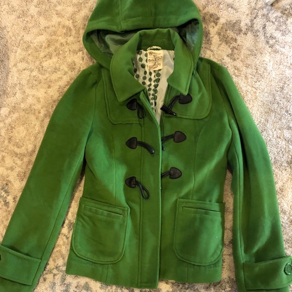 Tulle Jackets & Blazers - Tulle Green Peacoat